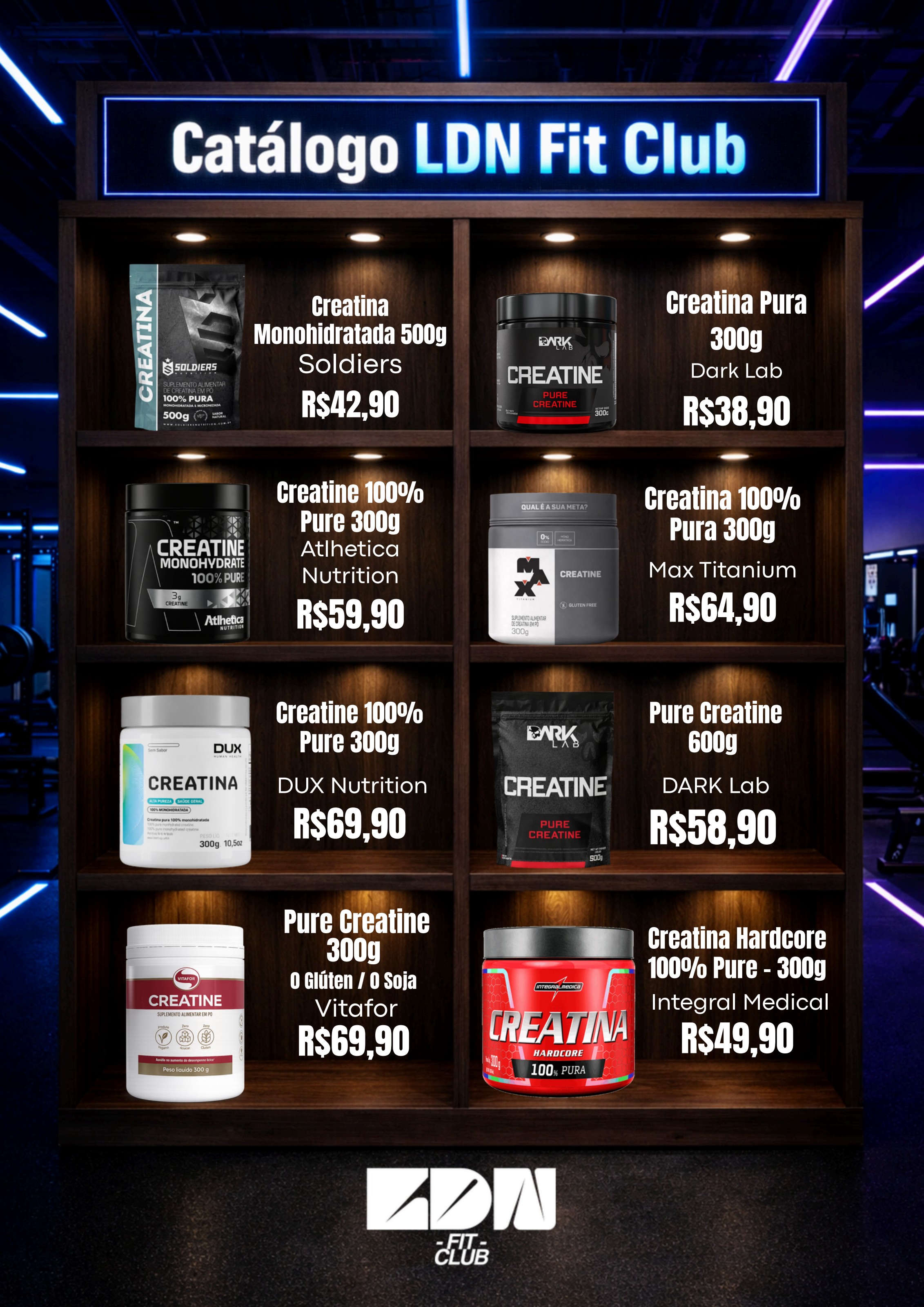 Catálogo LDN Fit Club, Creatinas